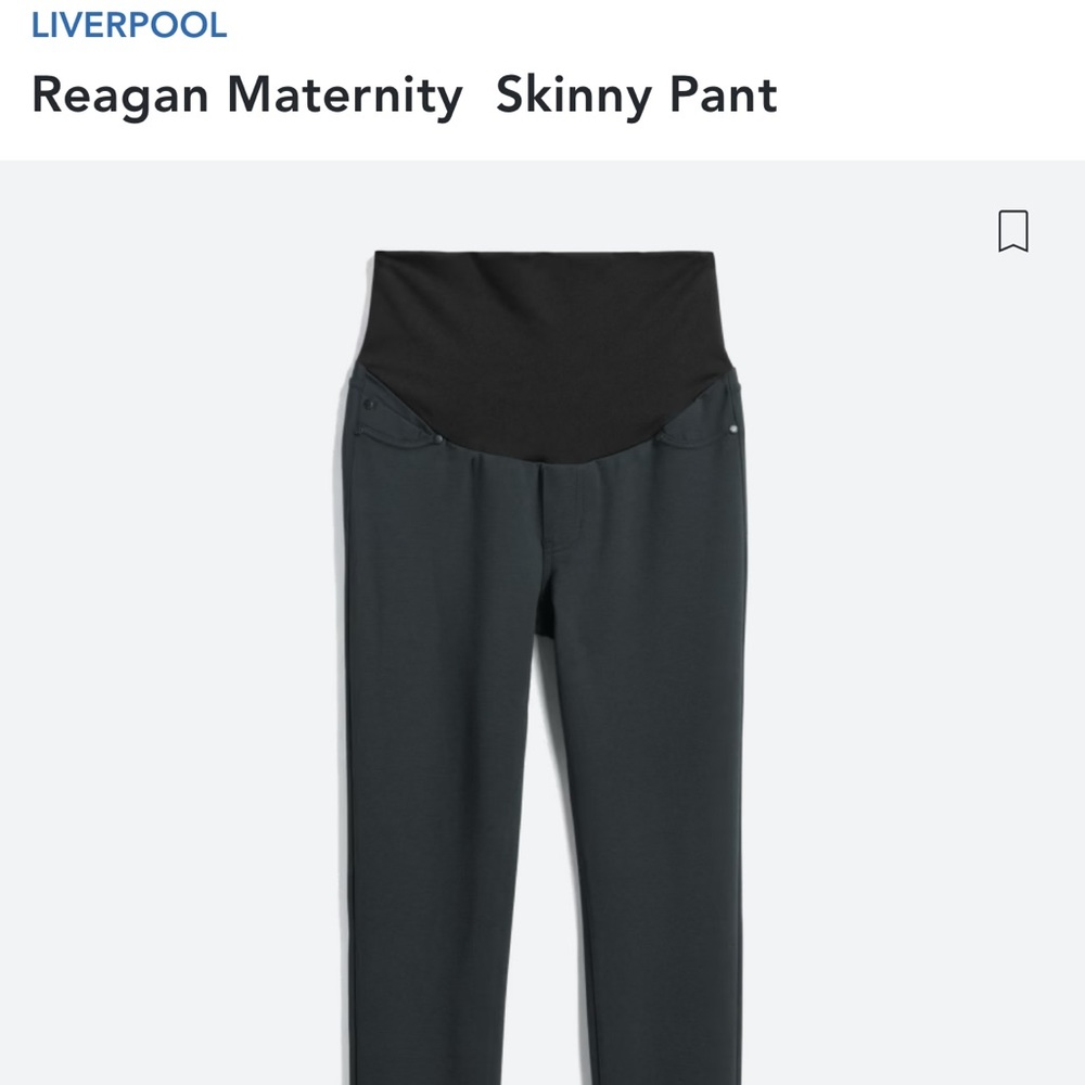 Liverpool Maternity Pants- Dark Teal